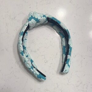 Lele Sadoughi Blue Floral Headband